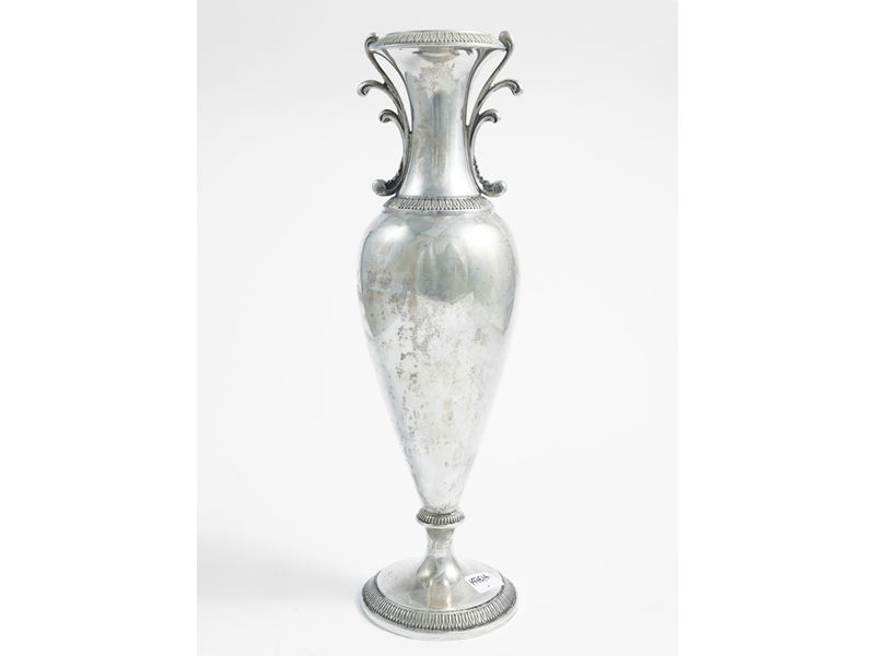 Piccolo Vaso Ad Anfora in Argento