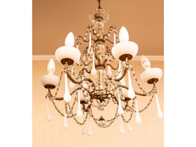 Piccolo Lampadario a Paniere