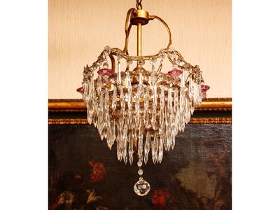 Piccolo Lampadario a Paniere