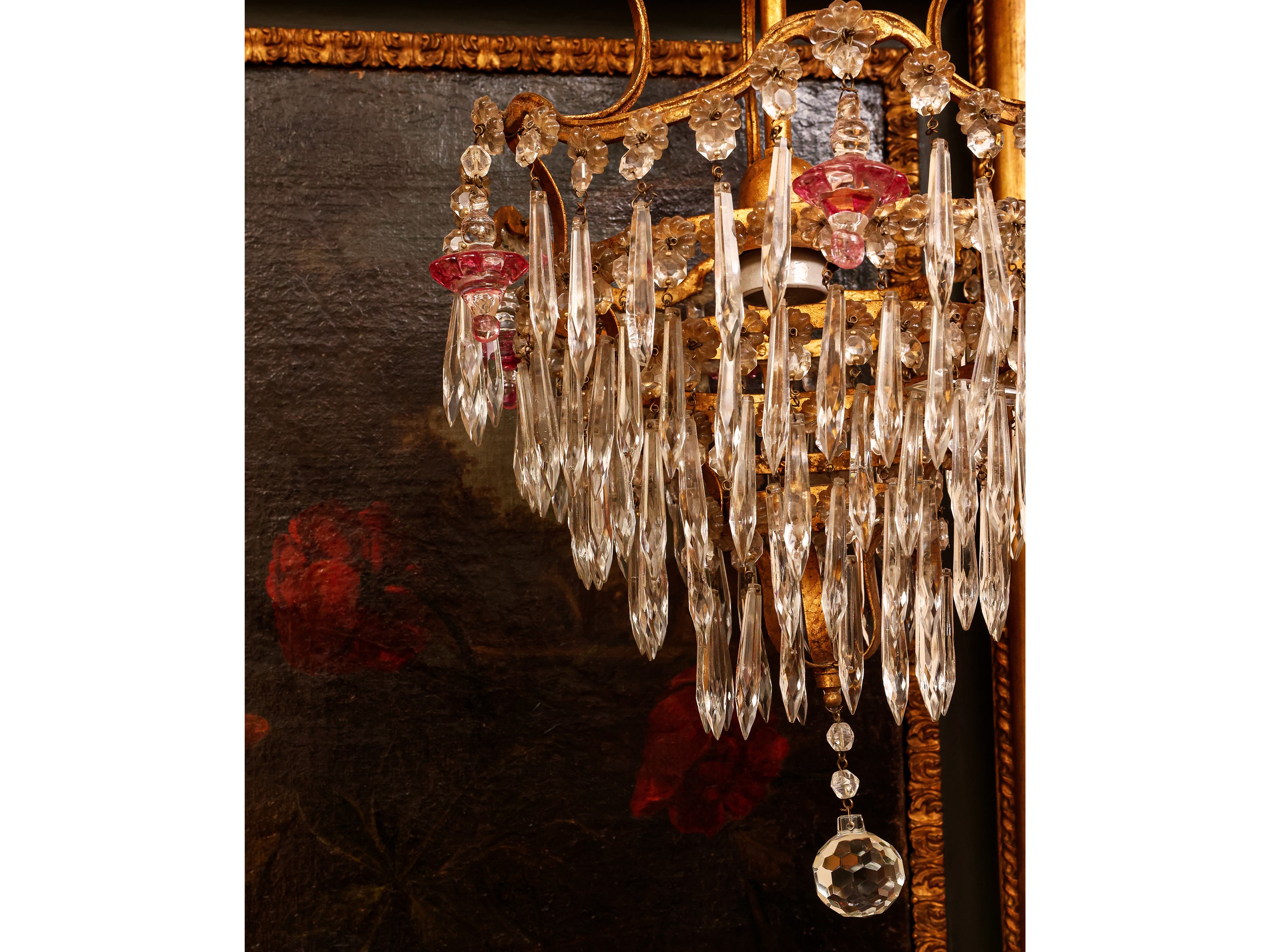 Piccolo Lampadario a Paniere