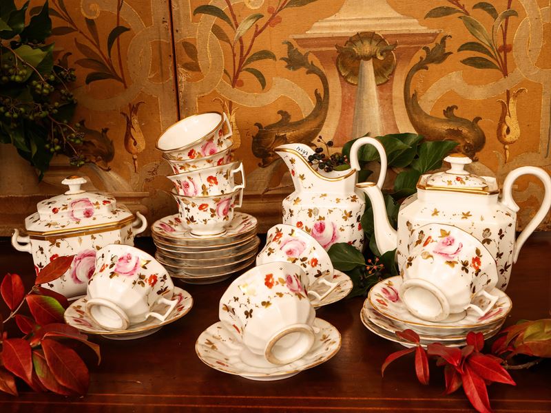 Servizio da Caffè in Porcellana, Ginori, Metà del XIX Secolo