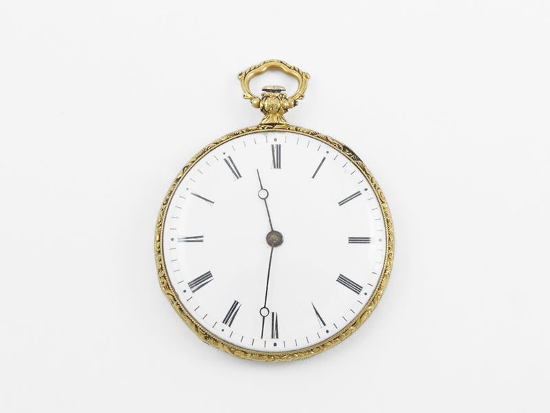 Orologio da Tasca Eugène Bornand in Oro Giallo