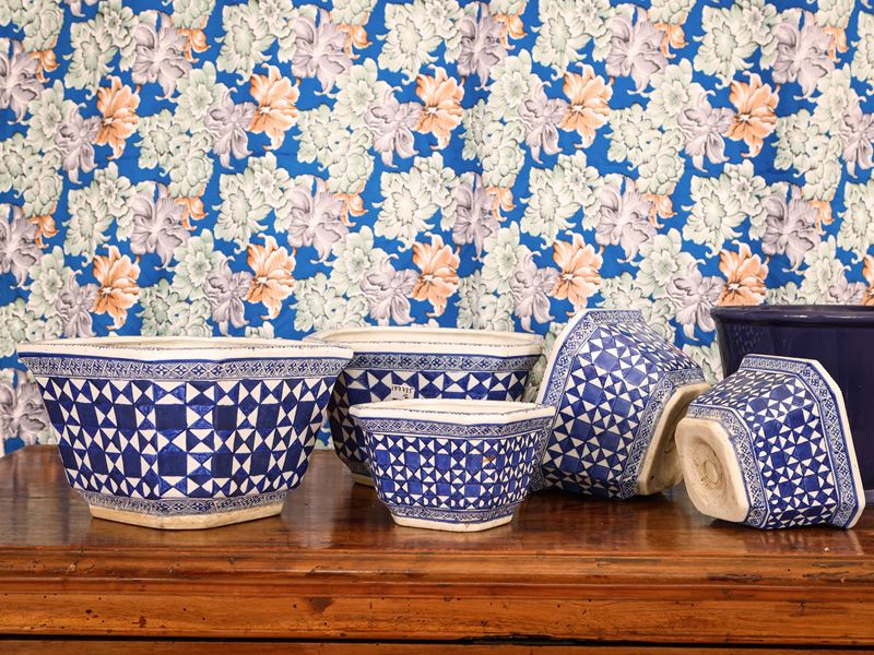 Assortimeto di Portavasi in Terraglia, Porcellana e Terracotta
