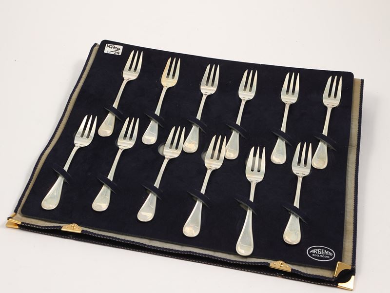 Set di Posate da Dolce in Argento