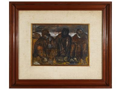 Tre Figure in Spiaggia 1950