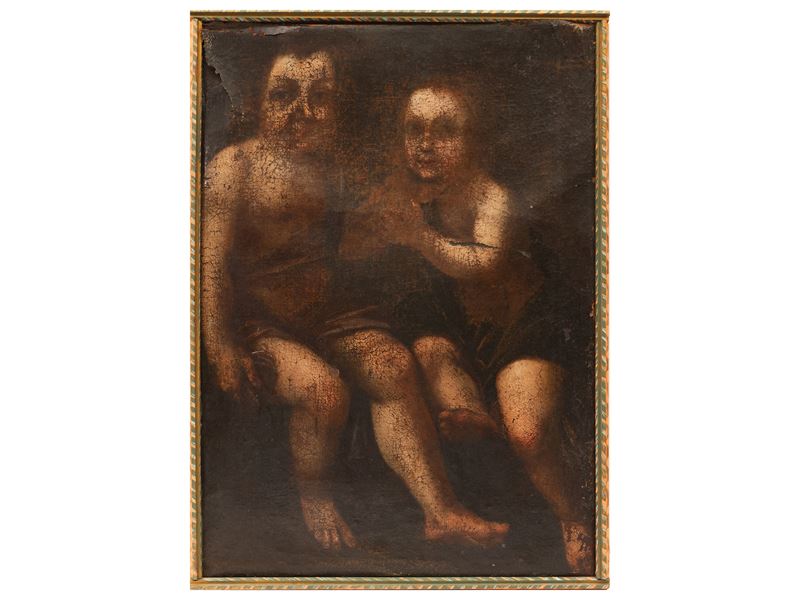 Scuola Toscana del XVII Secolo - Gesù Bambino e San Giovannino