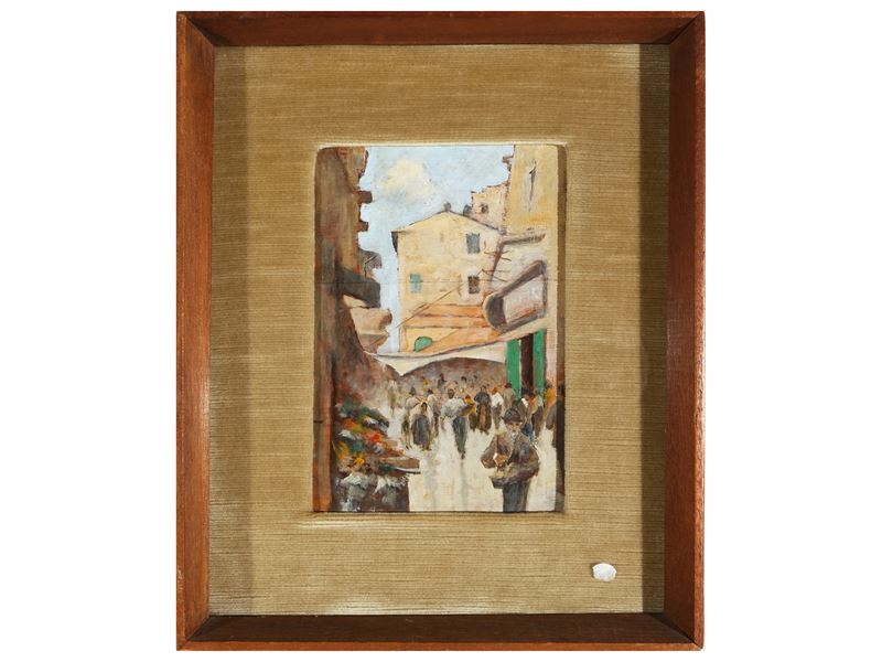 Gino Tommasi - Il Ghetto degli Ebrei a Firenze, da Telemaco Signorini