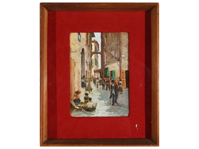 Il Ghetto degli Ebrei a Firenze, da Telemaco Signorini
