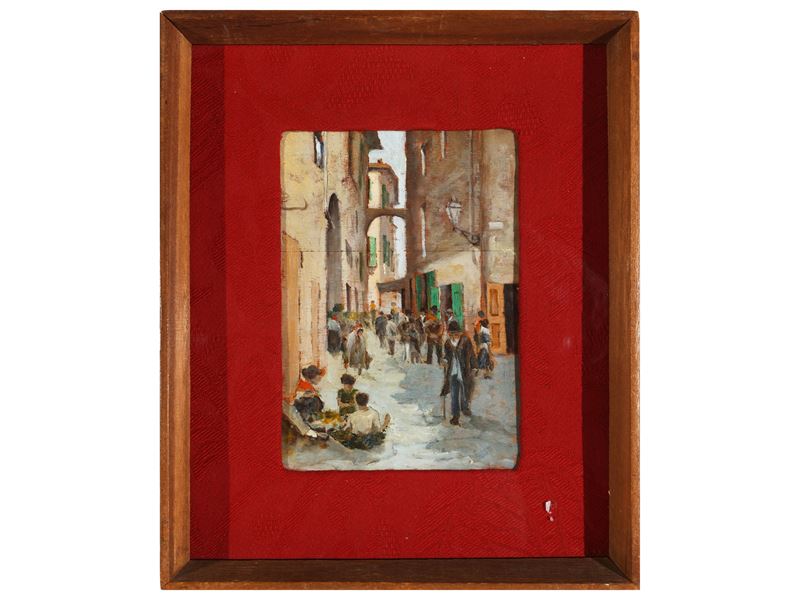 Gino Tommasi - Il Ghetto degli Ebrei a Firenze, da Telemaco Signorini