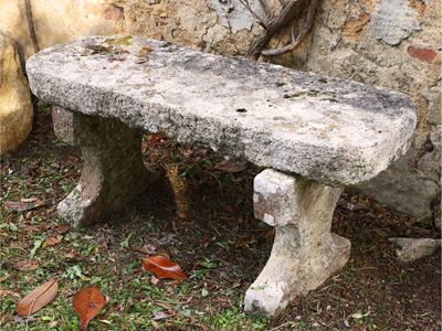 Panchina da Giarino in Pietra
