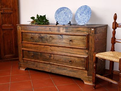Cassettone Rustico in Noce