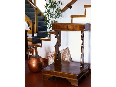 Inginocchiatoio in Noce e Legno Tenero