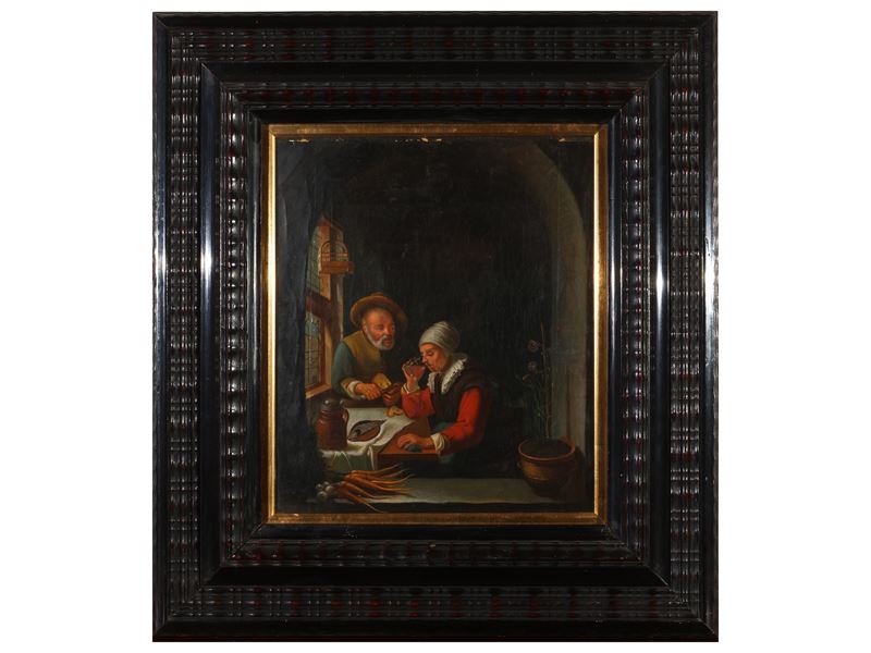Due Vecchi a Tavola, da Franz Van Mieris