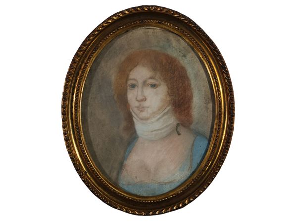 Female portrait  (nineteenth century)  - Auction Deballage. Occasioni in asta - Maison Bibelot - Casa d'Aste Firenze - Milano