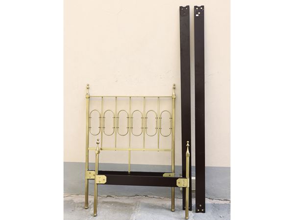 Single bed in brass  - Auction The art of furnishing - Maison Bibelot - Casa d'Aste Firenze - Milano