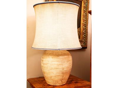 Grande Lume da Tavolo in Ceramica Smaltata