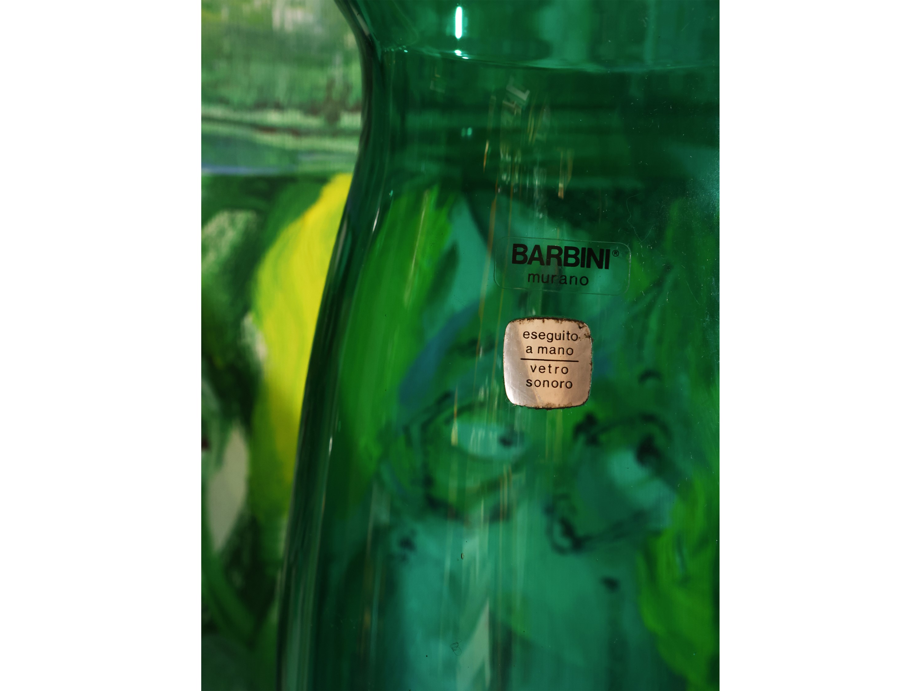Vaso in Vetro Soffiato di Murano, Barbini