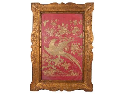 Ricamo a Chinoiserie su Seta