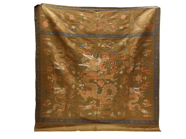 Pannello in seta, Cina XIX/XX secolo