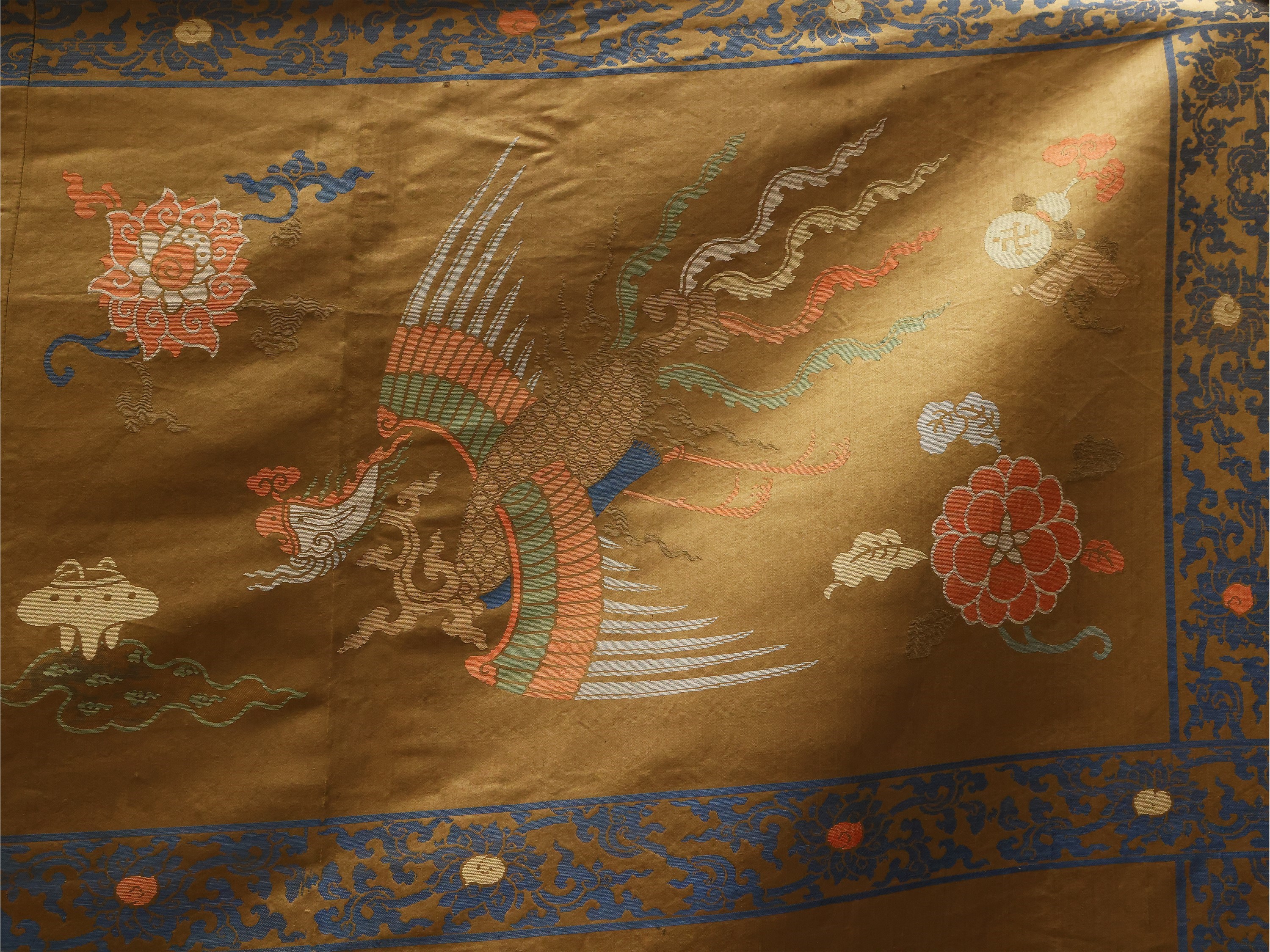 Pannello in Seta, Cina XIX/XX Secolo