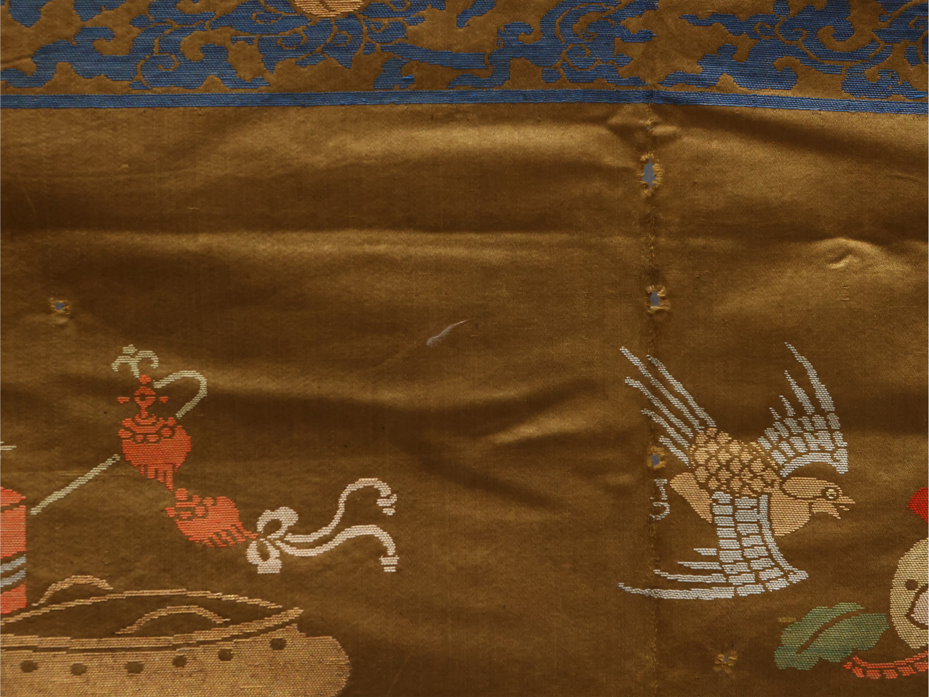 Pannello in Seta, Cina XIX/XX Secolo