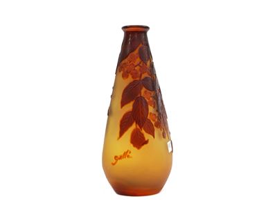 Vaso in Vetro Doppio a Cammeo, Gallé