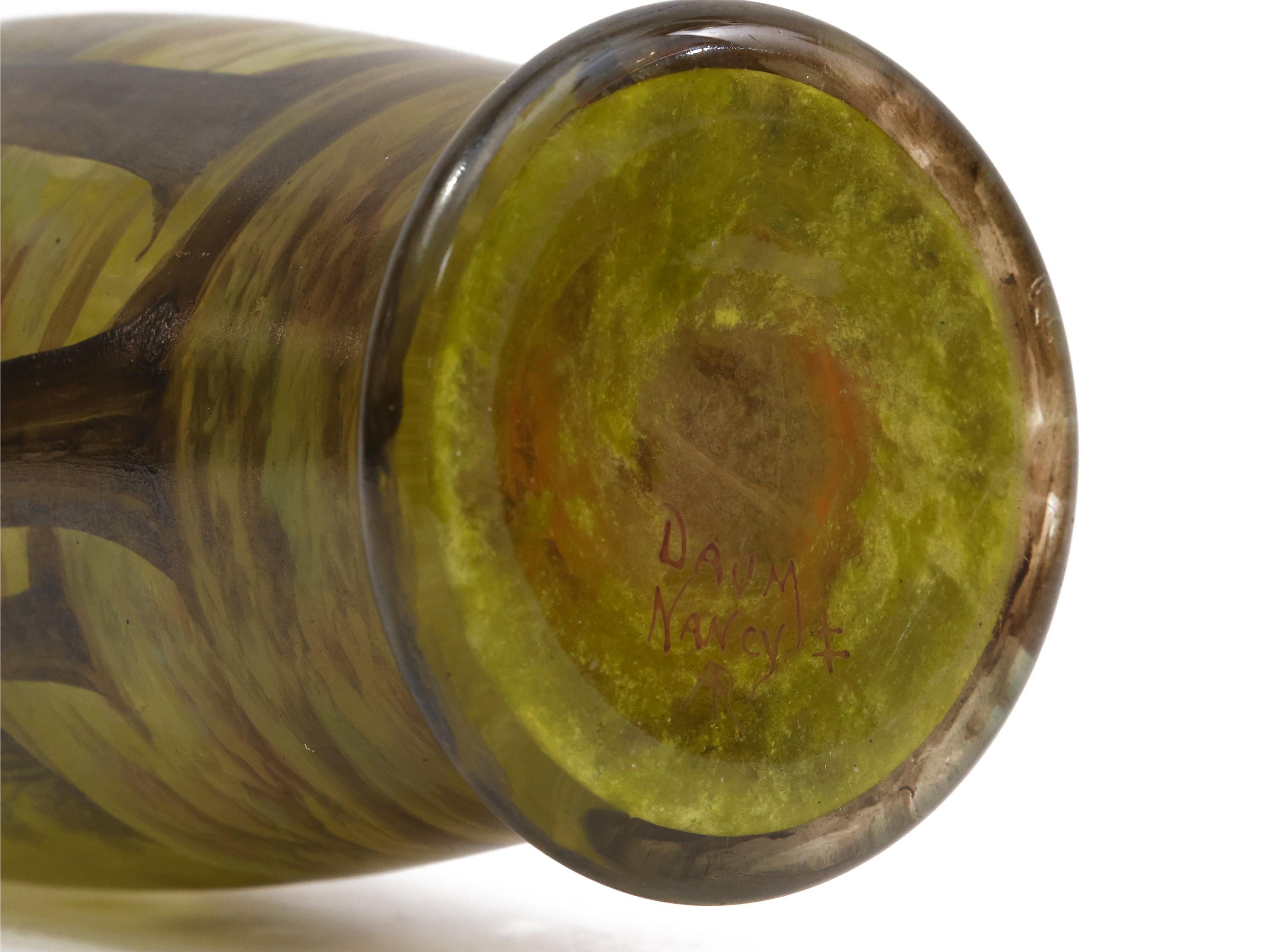 Vaso in Vetro Soffiato Inciso All'acido, Daum