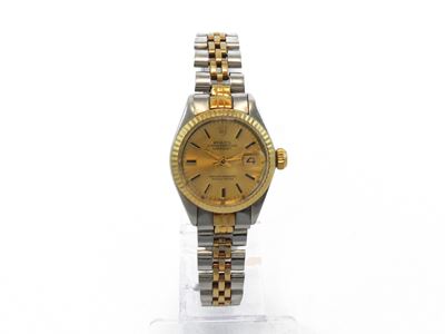 Orologio da Polso per Donna Rolex Datejust in Acciaio e Oro Giallo