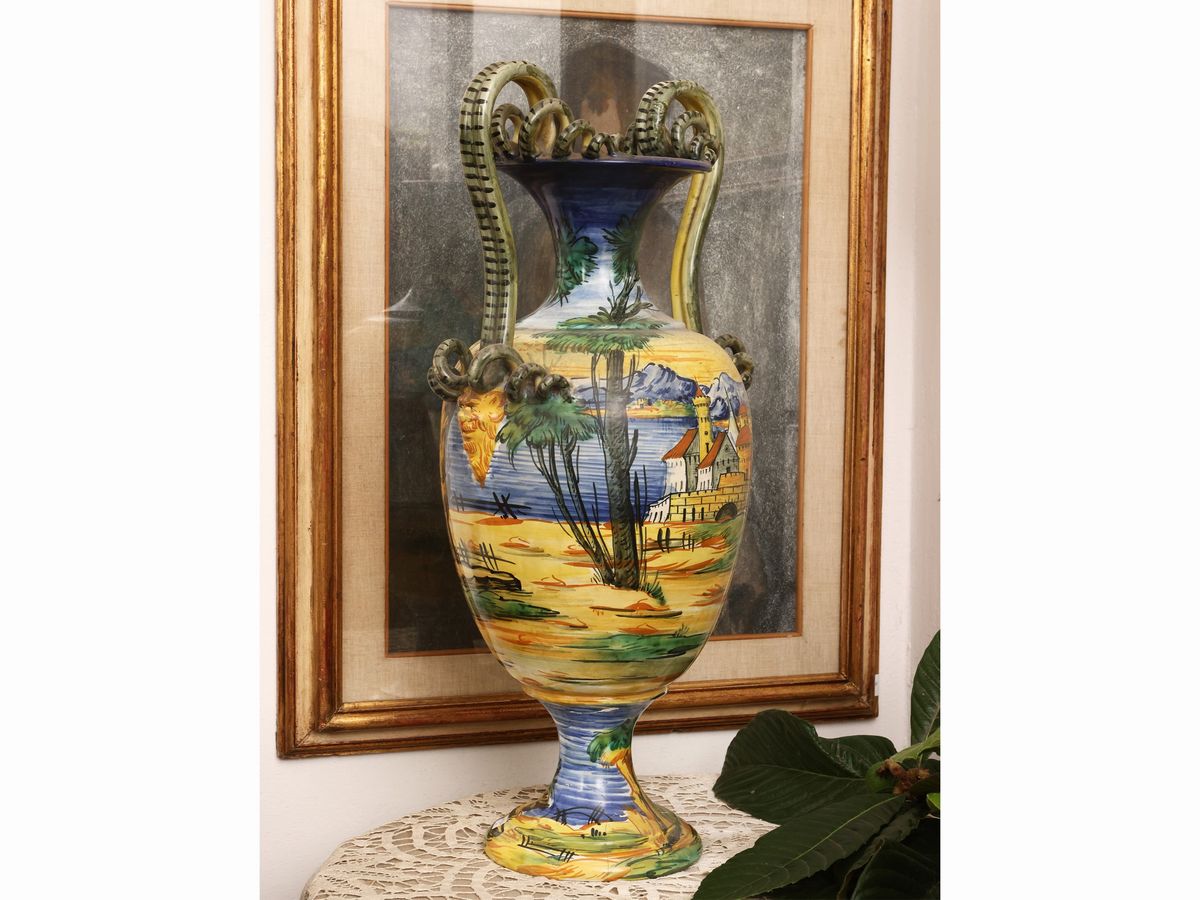 Grande Vaso in Terracotta Smaltata