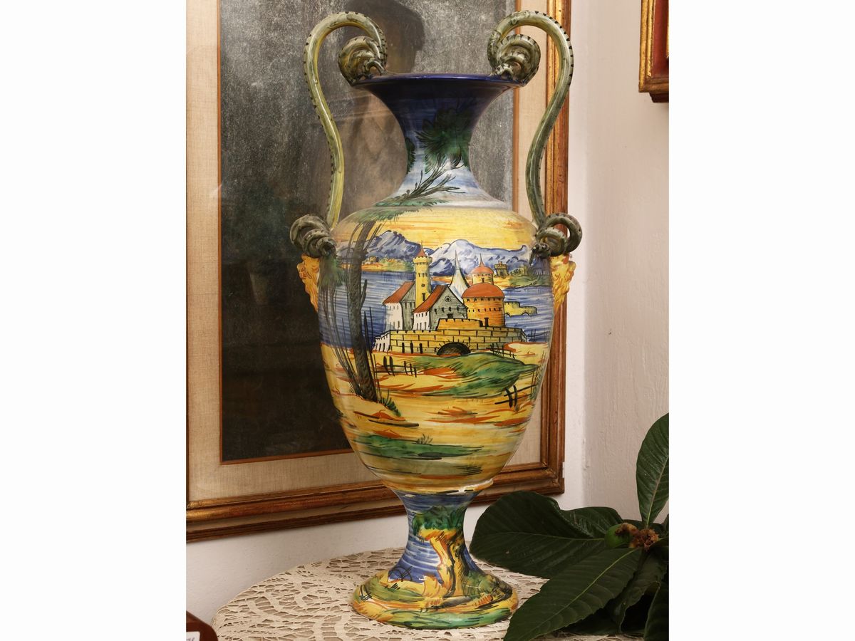 Grande Vaso in Terracotta Smaltata
