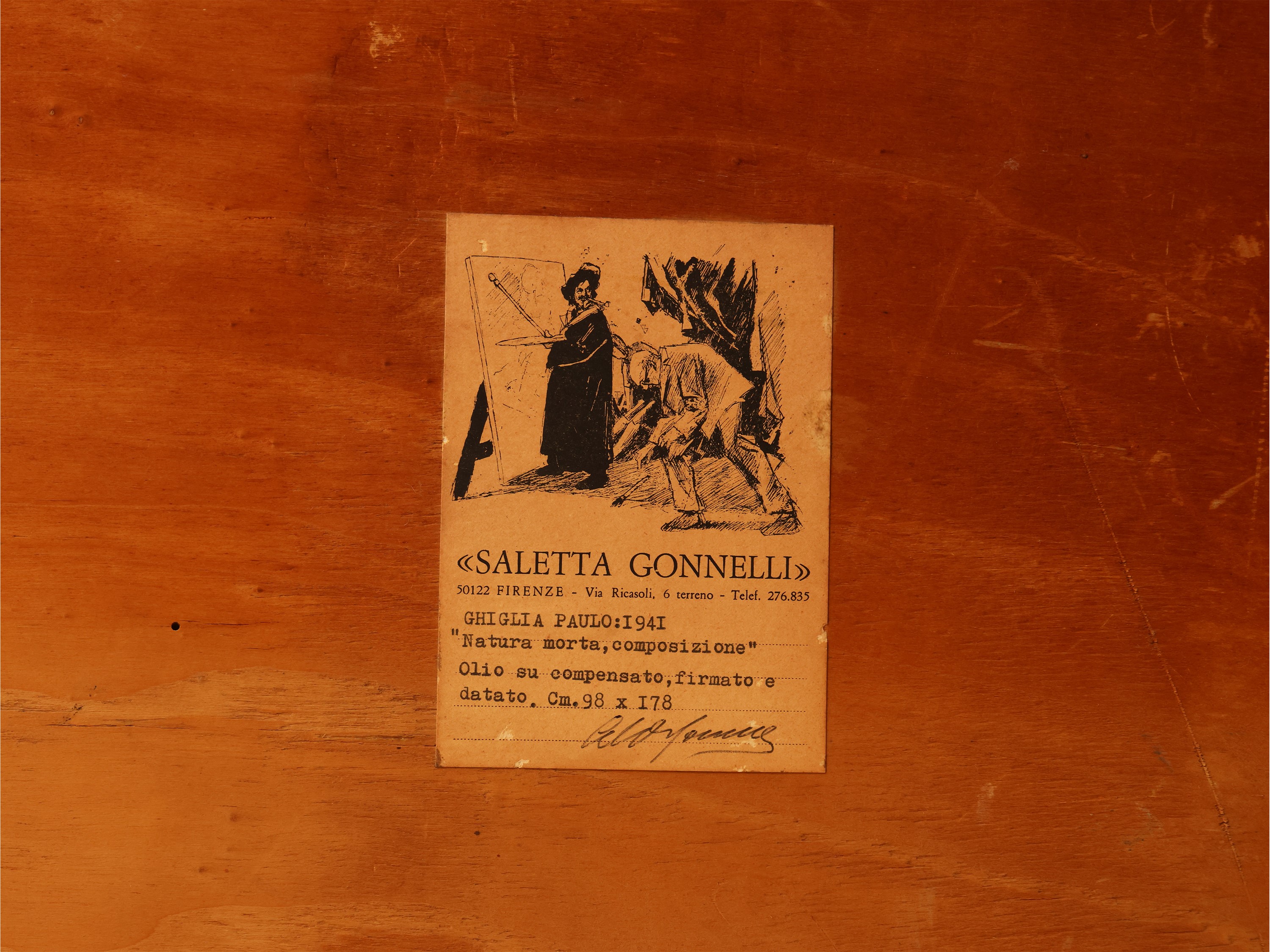 Paolo Ghiglia - Natura Morta - Composizione Anni Quaranta