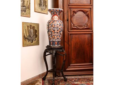 Vaso a Balaustro in Porcellana, Imari