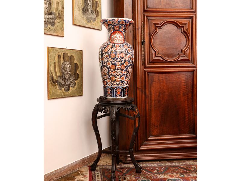 Vaso a Balaustro in Porcellana, Imari
