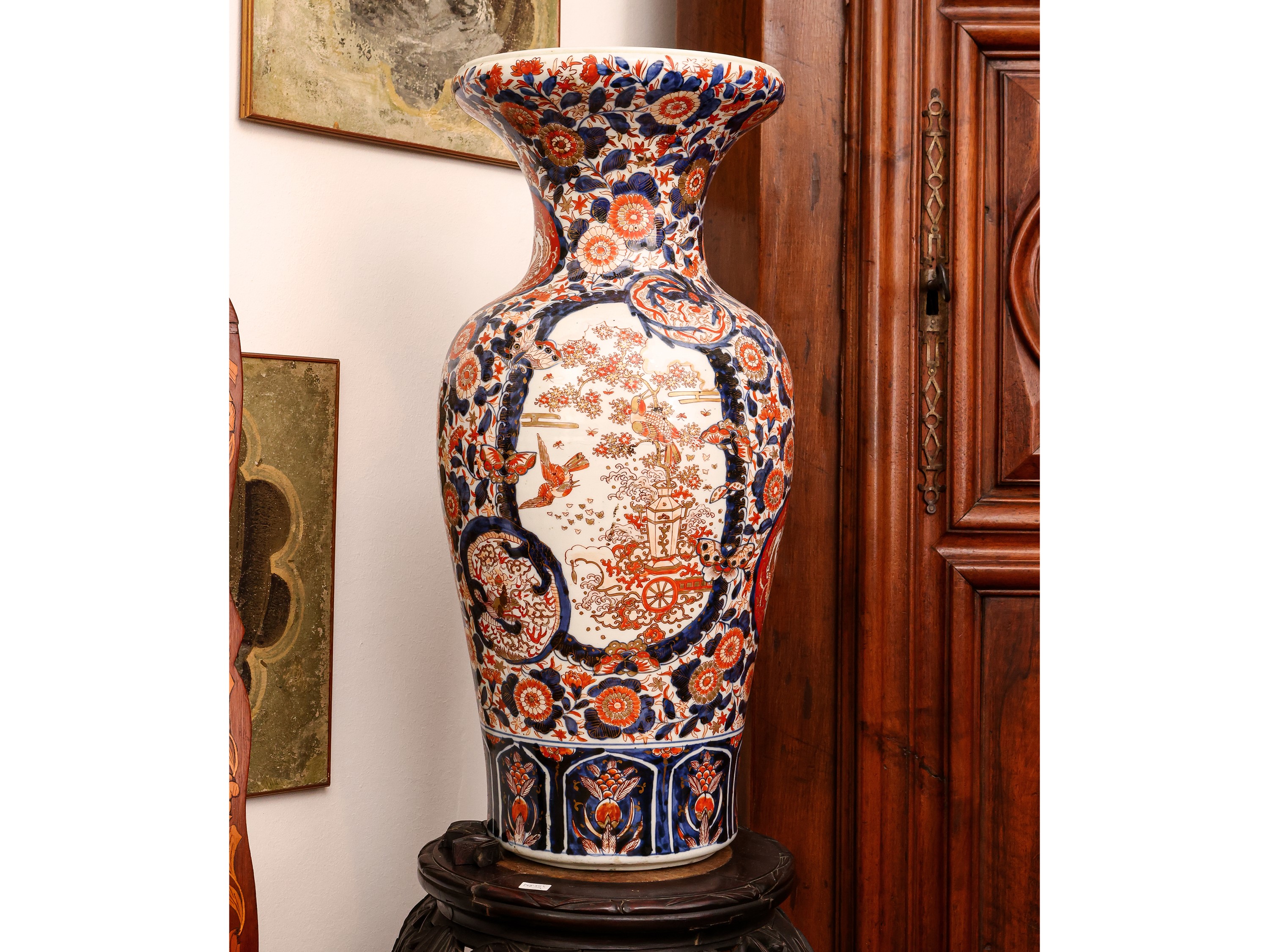 Vaso a Balaustro in Porcellana, Imari