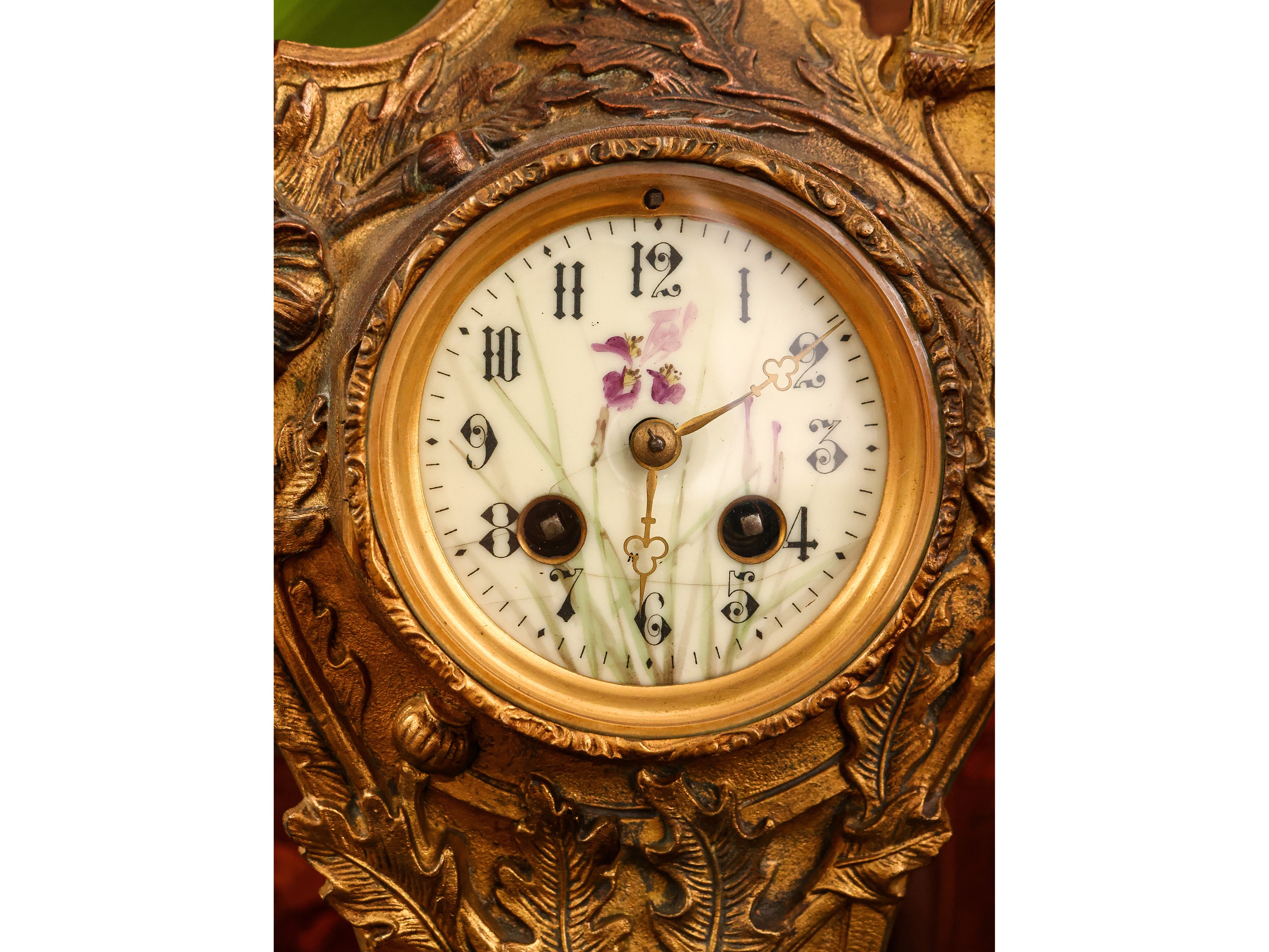 Orologio da Tavolo in Antimonio Dorato