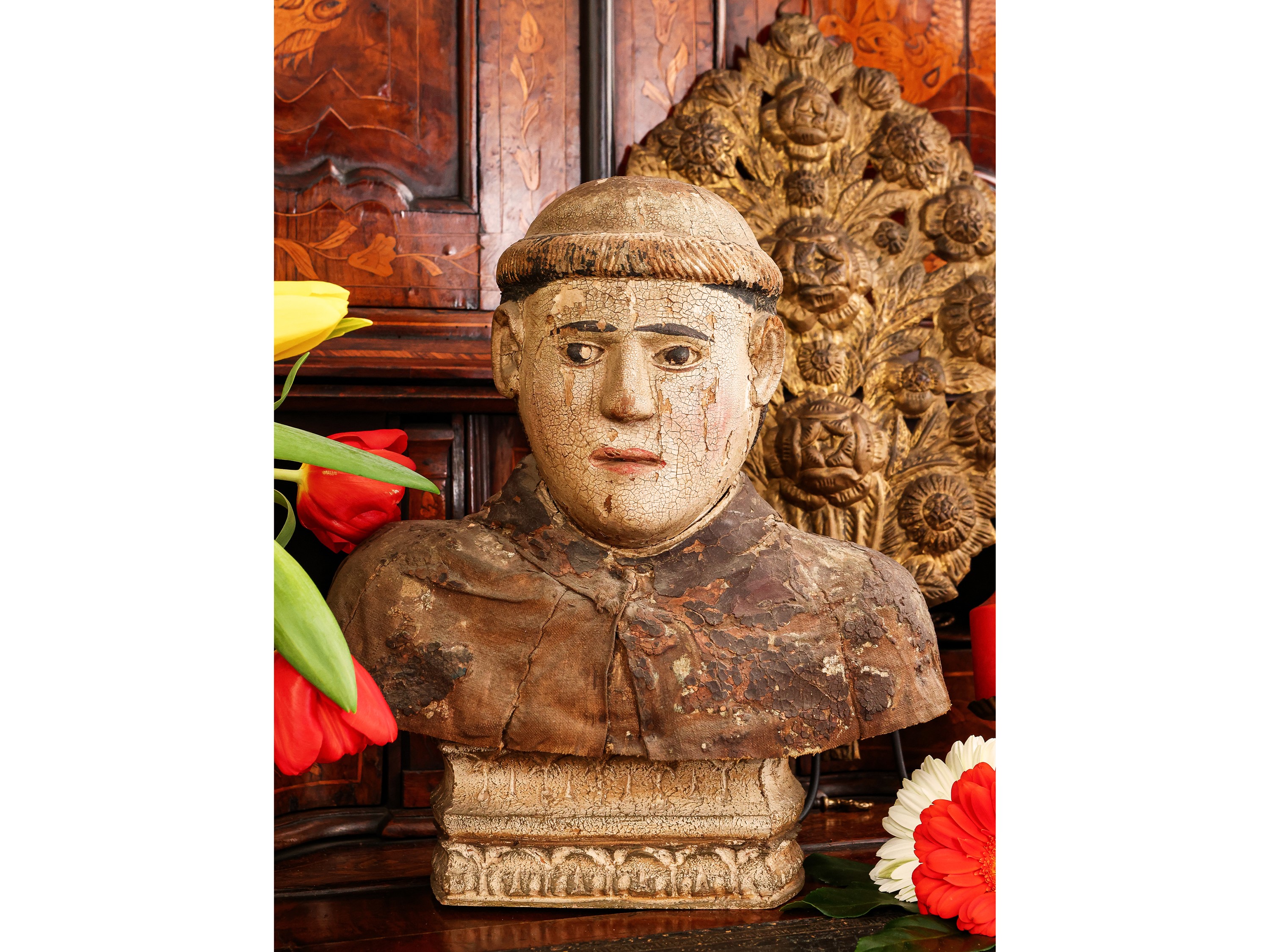 Busto Ligneo Laccato