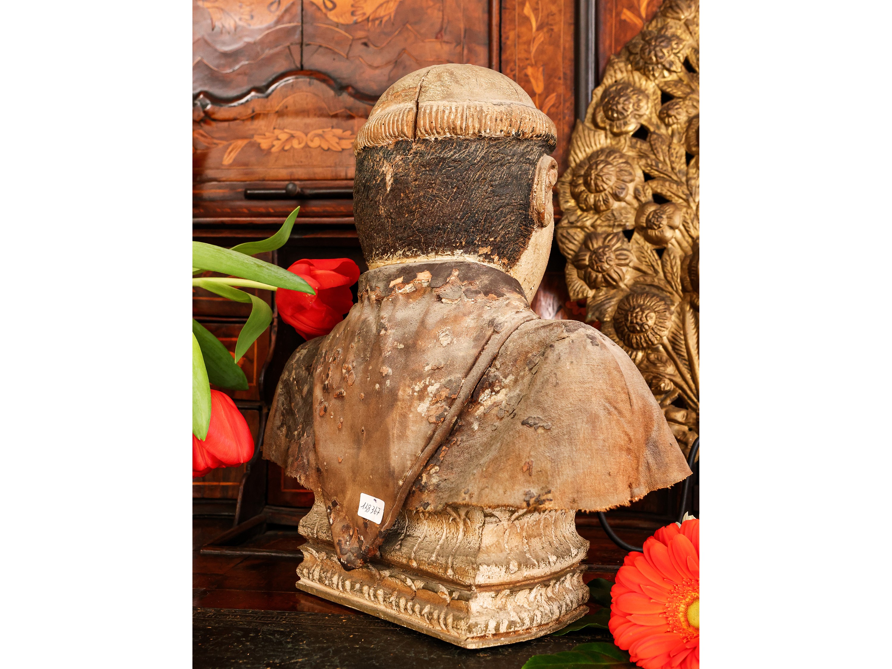 Busto Ligneo Laccato