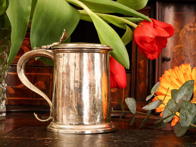 Tankard in argento, Londra 1778
