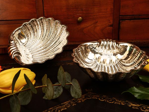 Pair of silver candy holders