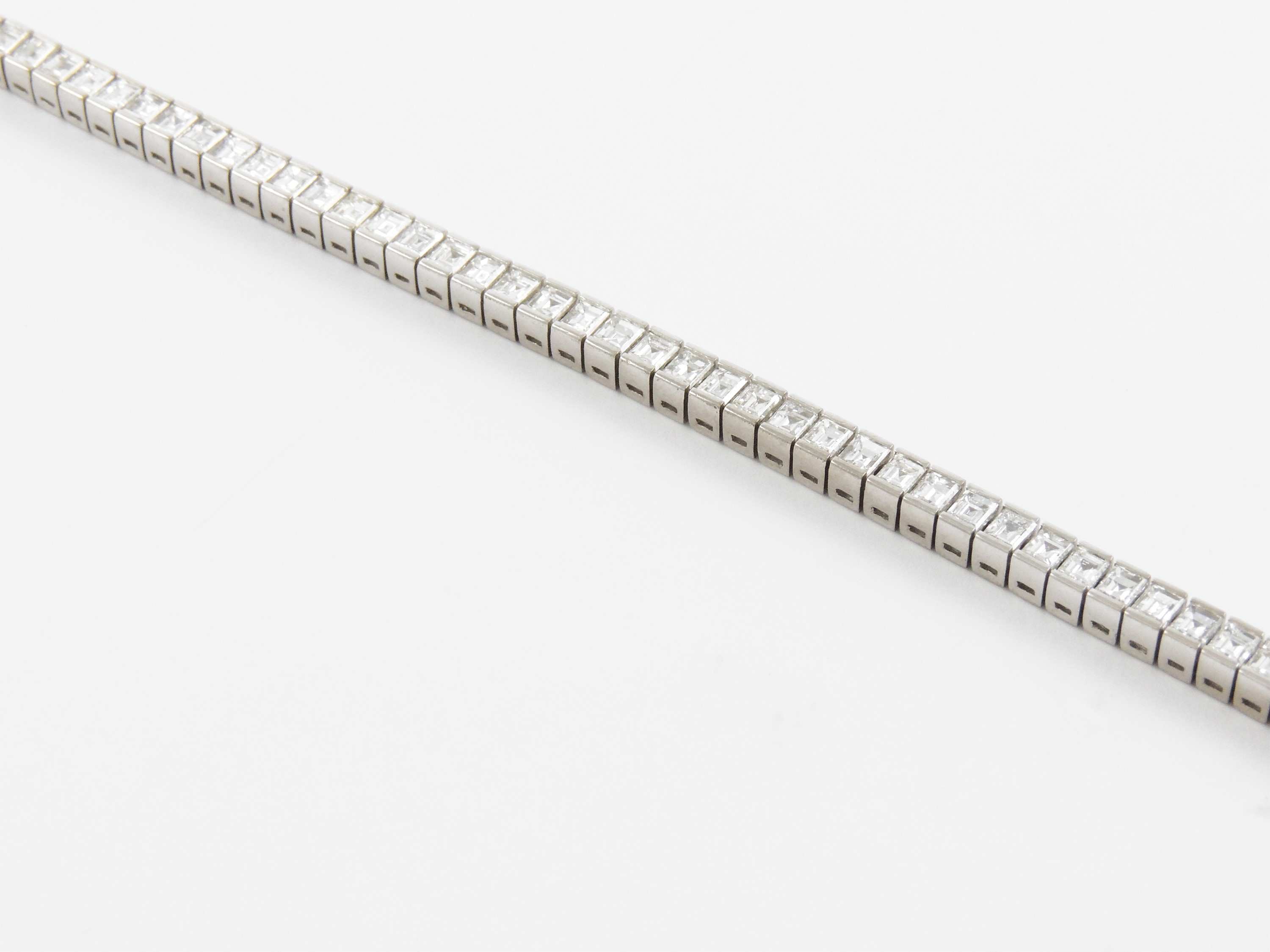 Bracciale Tennis in Platino con Diamanti