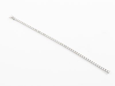 Bracciale Tennis in Oro Bianco con Diamanti