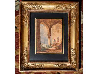 Scorcio Architettonico con Personaggi