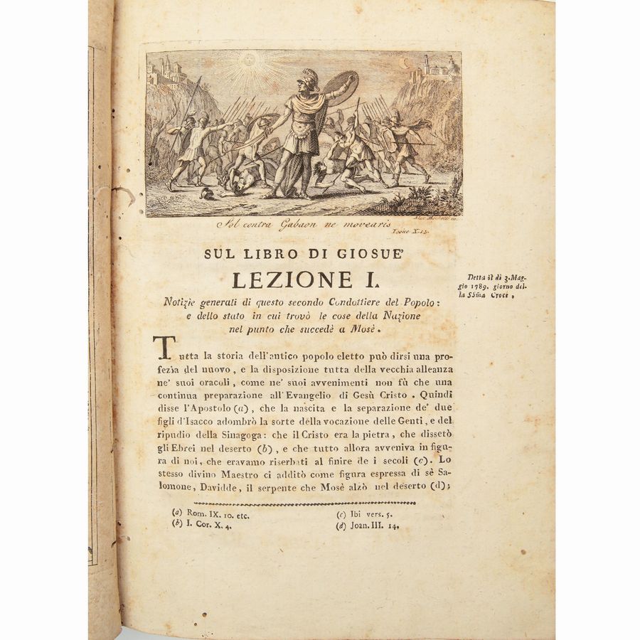 Il Libro di Giosuè Esposto in Sagre Lezioni dal Dot. Gioanni Marchetti