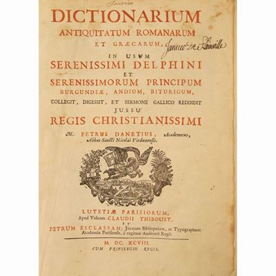 Dictionarium Antiquitatum Romanarum Et Graecarum...