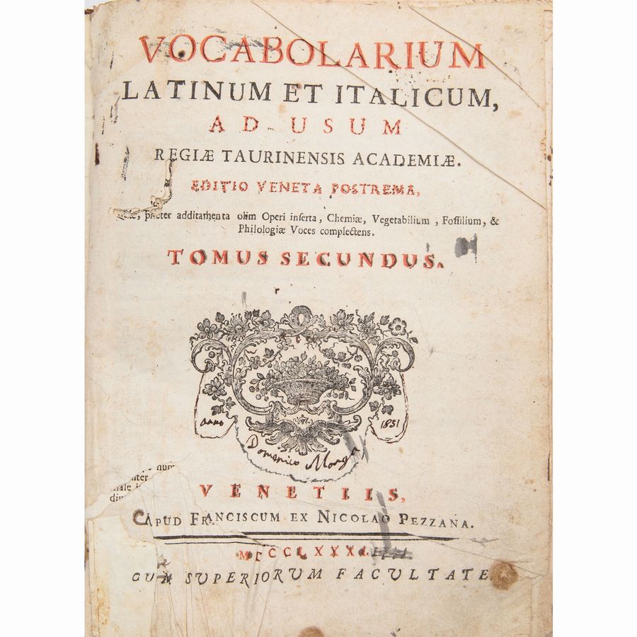 Dizionari e Testi di Lingua Antichi