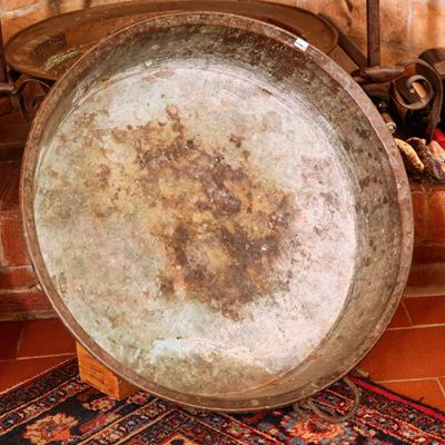 Grande Bacile D'epoca in Rame