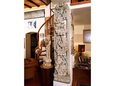 Stele in Tek Celebrativa del Dio Ganesh