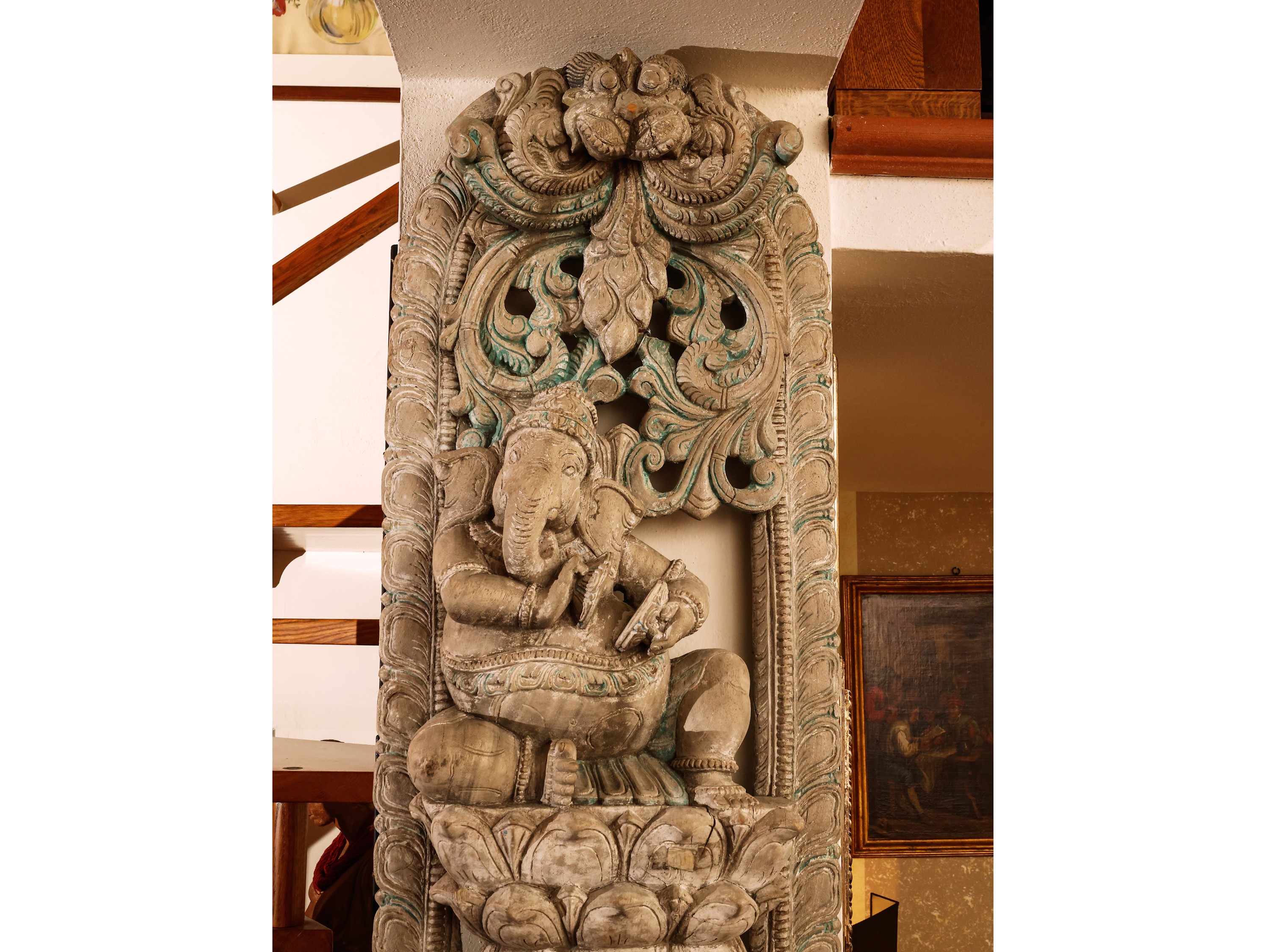 Stele in Tek Celebrativa del Dio Ganesh