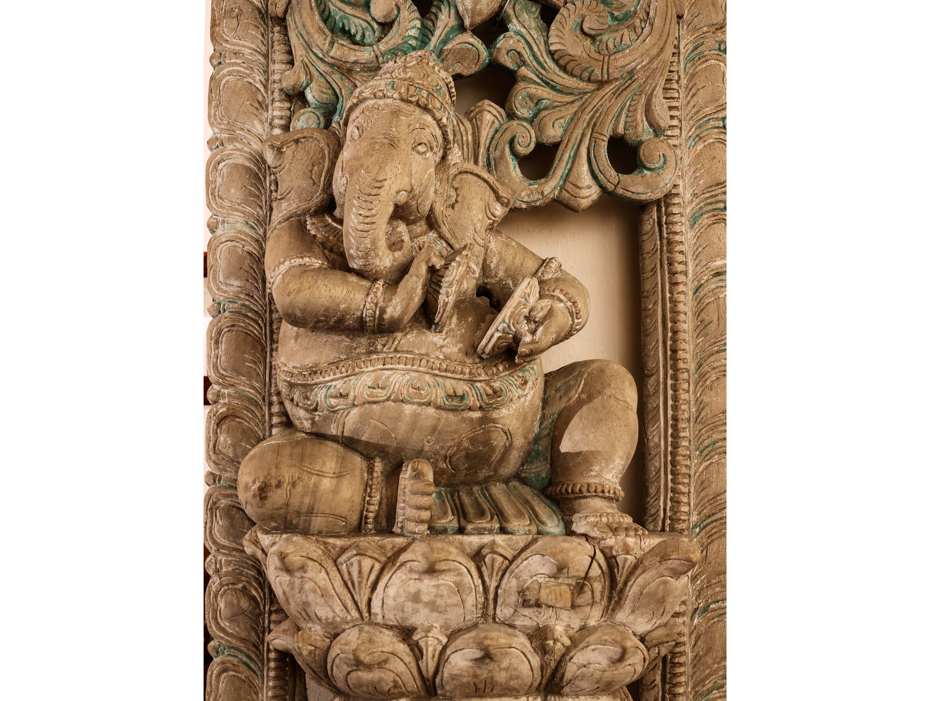 Stele in Tek Celebrativa del Dio Ganesh
