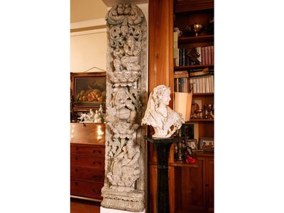 Stele in Tek Celebrativa del Dio Ganesh
